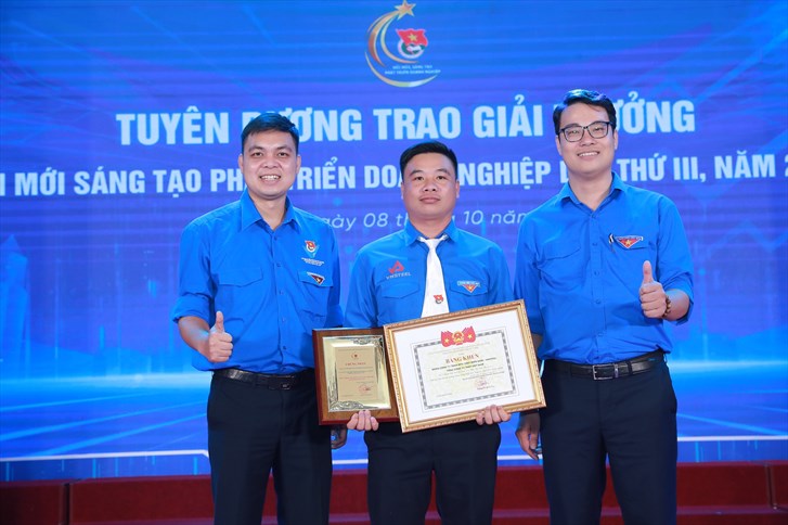 Công trình của Tuổi trẻ VNSTEEL được trao Giải thưởng đổi mới sáng tạo phát triển doanh nghiệp lần thứ III, năm 2024