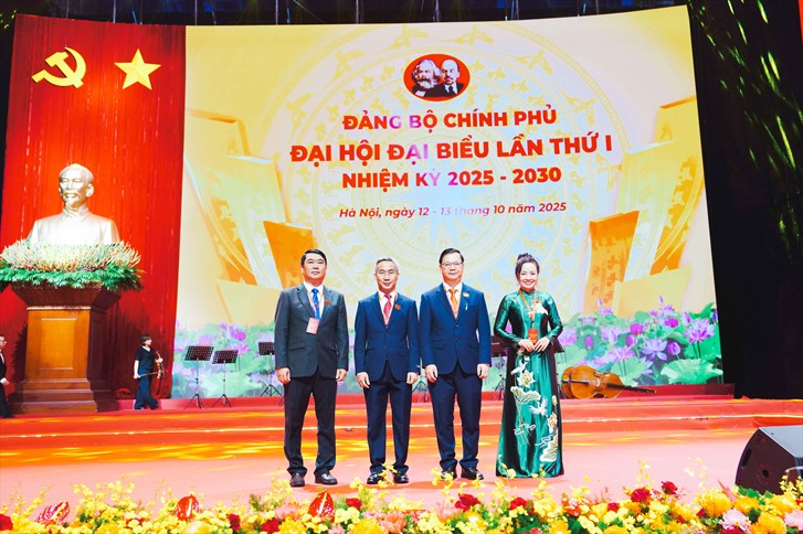 Đoàn đại biểu Đảng bộ Tổng công ty Thép Việt Nam - CTCP tham dự Đại hội đại biểu Đảng bộ Chính phủ lần thứ I, nhiệm kỳ 2025-2030